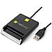 Lettore di smart card USB esterno Nero - Foto miniatura 1