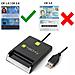 Lettore di smart card USB esterno Nero - Foto miniatura 4