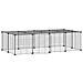 Gabbia Per Animali 20 Pannelli Con Porta Nera 35x35 Cm Acciaio - Foto miniatura 1