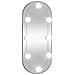 Specchio Da Parete Con Luci Led 25x60 Cm Vetro Ovale - Foto miniatura 2