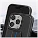 Cover Per Iphone 15 Pro Similpelle Cavalletto Supporto, Nero - Foto miniatura 3