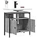 Mobile Lavabo Bagno Grigio Sonoma 60x30x60 Cm Legno Multistrato - Foto miniatura 5