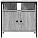 Mobile Lavabo Bagno Grigio Sonoma 60x30x60 Cm Legno Multistrato - Foto miniatura 8