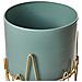 Vaso Per Piante Rialzato Kalandra Metallo 29 Cm Verde Scuro - Foto miniatura 12