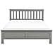 Letto Legno Di Pino Mayenne 140 X 200 Cm Grigio - Foto miniatura 3