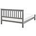 Letto Legno Di Pino Mayenne 140 X 200 Cm Grigio - Foto miniatura 8