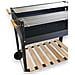 Barbecue Rettangolare Con Ripiani In Legno E 2 Griglie Regolabili Texas - Foto miniatura 3