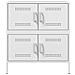 Credenza Bianca 68x39x79 Cm In Acciaio - Foto miniatura 3
