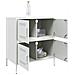 Credenza Bianca 68x39x79 Cm In Acciaio - Foto miniatura 9
