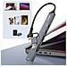 Hub Usb Supporta Otg Usb-c Power Delivery 60w E Lettore Schede Sd /tf, Grigio - Foto miniatura 3