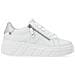 Leisure Trainers White Sneakers Pelle Scarpe Donna Bianco Eu 37, W0505-80 - Foto miniatura 2