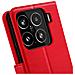Custodia A Portafoglio Con Laccetto Per Xiaomi 15, Rosso - Foto miniatura 2