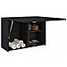 Mobile Da Bagno A Parete Nero 60x25x40 Cm In Legno Multistrato - Foto miniatura 1