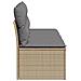Divano Da Giardino Con Cuscini A 4 Posti Beige In Polyrattan - Foto miniatura 4
