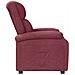Poltrona Reclinabile In Tessuto Rosso Vino - Foto miniatura 3