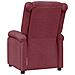 Poltrona Reclinabile In Tessuto Rosso Vino - Foto miniatura 4