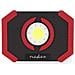 Lampada Da Lavoro A Led Ricaricabile Da 10w 1000lm Con Supporto A Magnete, Nero / Rosso - Foto miniatura 4