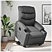 Poltrona Alzapersona Reclinabile Grigio in Similpelle - Foto miniatura 2
