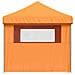 Tendone per Feste Pieghevole Pop-Up con 4 Pareti Arancione - Foto miniatura 4