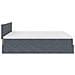 Struttura Letto Pouf con Materasso 200x200 cm in Velluto - Foto miniatura 8