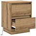 Comodino con luci LED Rovere artigianale 39x34.5x50 cm - Foto miniatura 5