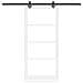 Porta Scorrevole  con Set di Hardware Bianca 93x211 cm in Legno Massello di Pino, Porta Interna  con Vetro 'ORKDAL'Bianca 93x211x4 cm - Foto miniatura 4