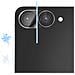 Vetro Temperato Per Fotocamera Galaxy Z Flip 7 Antiurto Antigraffio, Nero Trasparente - Foto miniatura 2