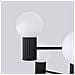 Lampadario Halo 6 Nero Sl. 1830 - Moderno Lampadario Nero 230x64x64 Cm - Foto miniatura 5