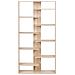 Libreria A 8 Ripiani Fontas 180 Cm Marrone Chiaro - Foto miniatura 3