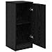 Credenza Rovere nero 30 x 30 x 70 cm Legno multistrato - Foto miniatura 5