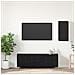 Mobile TV da Muro Rovere nero Legno multistrato - Foto miniatura 2