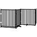 Cancello Cani Porta Pieghevole Nero 12 Pannelli 960 cm Pioppo - Foto miniatura 4