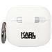 Airpods 3 Custodia In Silicone Karl Head 3d Luxury Antiurto, Bianco - Foto miniatura 2