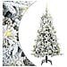 Albero di Natale Artificiale con Rami Pieghevoli Bianco 150 cm - Foto miniatura 1