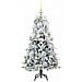 Albero di Natale Artificiale con Rami Pieghevoli Bianco 150 cm - Foto miniatura 4