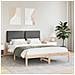Letto con Testiera Rivestita Grigio scuro 140 x 200 cm - Foto miniatura 2