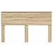 Testiera con testiera Rovere Sonoma 150 cm Legno multistrato - Foto miniatura 4