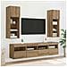 Mobiletti TV da Parete 2 pcs Rovere artigianale 40 x 30 x 40 cm - Foto miniatura 7