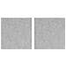 Dischi Quadrati 2 pcs Argento 40 x 40 cm Alluminio - Foto miniatura 1