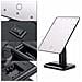 Specchio Da Trucco Da Tavolo Led Con Sensore Tattile E Rotazione A 360° - 20 Led Black - Foto miniatura 3