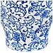 Vaso In Ceramica Bianca E Blu, D23x28h Cm - Foto miniatura 6