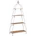 Scaffalatura In Legno E Metallo A 4 Ripiani, Marrone, 80,5x35,5x173h - Foto miniatura 1