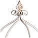 Scaffalatura In Legno E Metallo A 4 Ripiani, Marrone, 80,5x35,5x173h - Foto miniatura 6