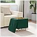 Pouf contenitore Verde Scuro 40 x 40 x 45 cm Velluto - Foto miniatura 4