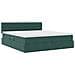 Letto con luci a strisce a LED Verde Scuro 180 x 200 cm Velluto - Foto miniatura 7