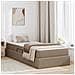 Letto con contenitore e materasso 2 pcs Cappuccino Pelle - Foto miniatura 2
