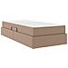 Letto con contenitore e materasso 2 pcs Cappuccino Pelle - Foto miniatura 5