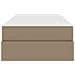 Letto con contenitore e materasso 2 pcs Cappuccino Pelle - Foto miniatura 7