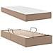 Letto con contenitore e materasso 2 pcs Cappuccino Pelle - Foto miniatura 8