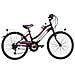 Bici Da Ragazza Mountain Bike 24 Mtb Lincy Bicicletta Ly24c6v Con Cambio 6v Completa Di Accessori Con Luci A Led - 35 Nero Opaco Fuxia - Foto miniatura 1